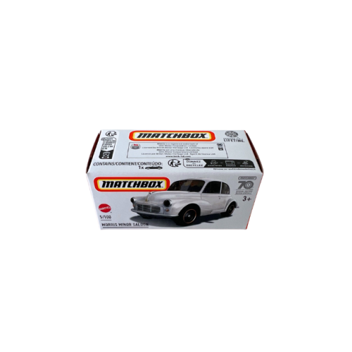 1955 Morris Minor Saloon Vit Matchbox