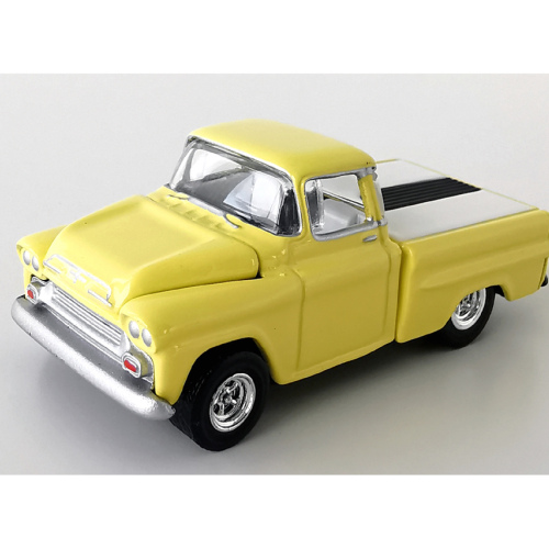 1958 Chevrolet Apache Fleetside Hot Wheels BLACK BOX Gloss Ljus Citrongul