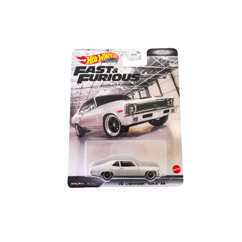1970 Chevrolet Nova SS silver Hot Wheels Fast&Furious Premium