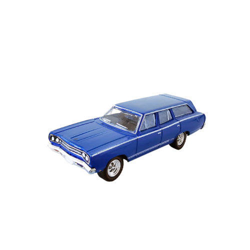 1968 Plymouth Satellite Station Wagon GTX Tribute Mörkblå Greenlight