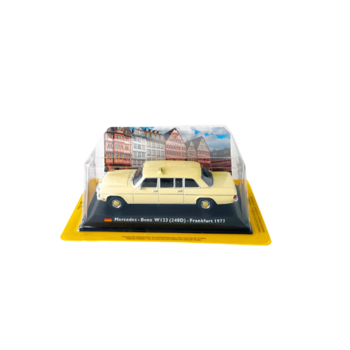 1977 Mercedes-Benz W115 240D Taxi Ljus Alabastergul Leo Models 