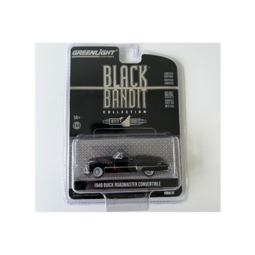 1949 Buick Roadmaster Convertible Svart Black Bandit Green Light