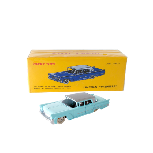 1958 Lincoln Premiere Landau 4D Sedan Gloss Pastellblå Dinky Toys
